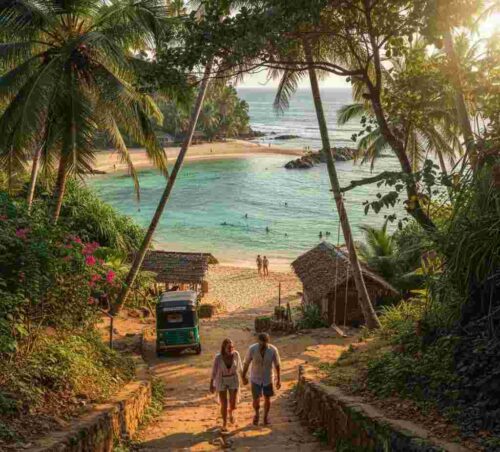 Mirissa Secret Beach hidden entrance