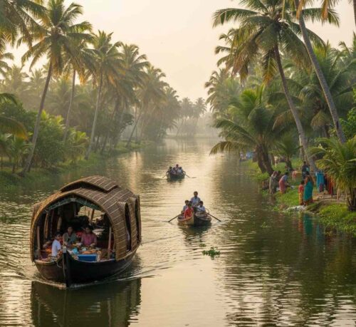 The Magic of the Alleppey Backwaters (Vembanad & Punnamada)